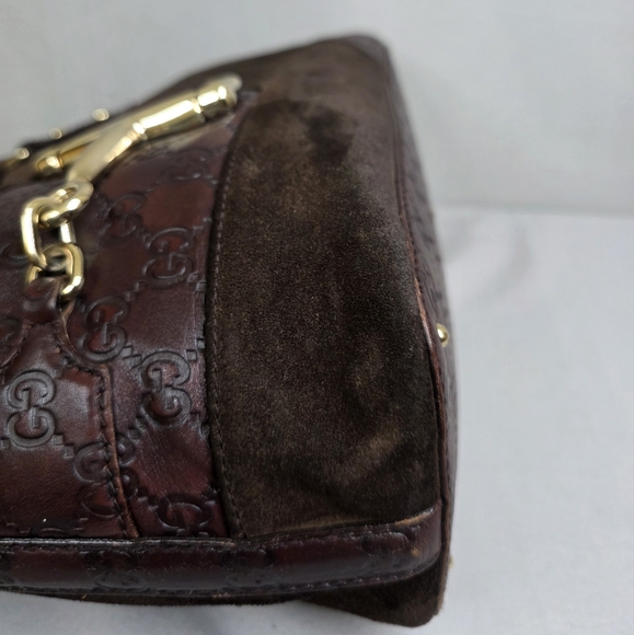 ✨️GUCCI Suede Horsebit Hasler Tote Bag - Picture 9 of 16